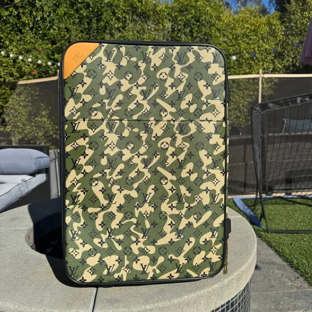 Louis Vuitton Monogramouflage Pegase Suitcase 60 Monogram Camo LV Travel Luggage - Picture 16 of 16